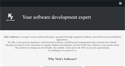 Desktop Screenshot of nicks-software.com